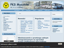 Tablet Screenshot of pksmyszkow.pl